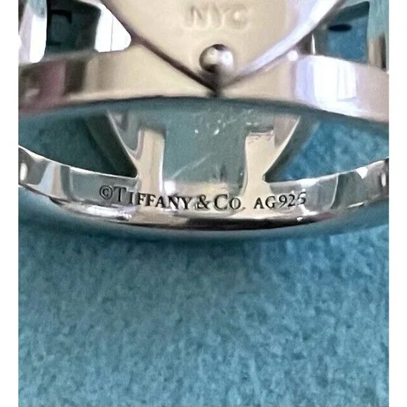 Tiffany & Co. Return NY T&co Sterling Silver 925 Wide Love Band Ring Size 4.75